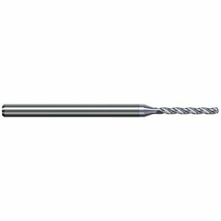 HARVEY TOOL 0.12 in. Drill dia x 1.20 in. Flute Length Carbide HP Drill for Aluminum Alloys, 3 Flutes HYX1200-C8